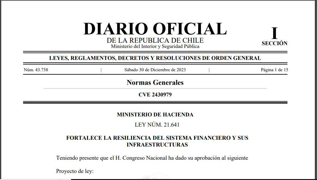 NUEVA LEY QUE FORTALECE RESILIENCIA DEL SISTEMA FINANCIERO MODIFICA DELITO BASE DE LAVADO DE ACTIVOS